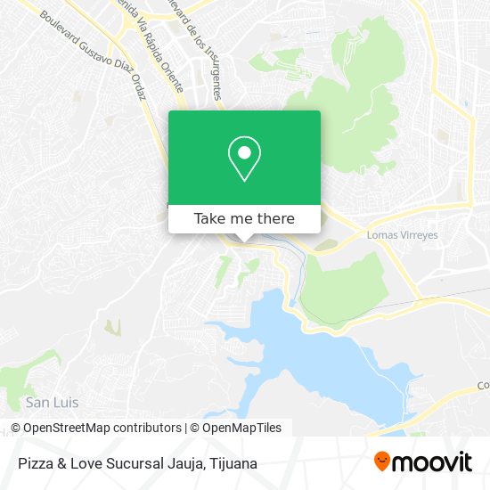 Mapa de Pizza & Love Sucursal Jauja