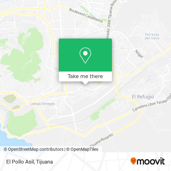 How to get to El Pollo Asil in Tijuana by Bus?