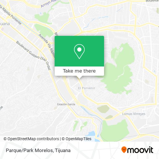 Parque/Park Morelos map