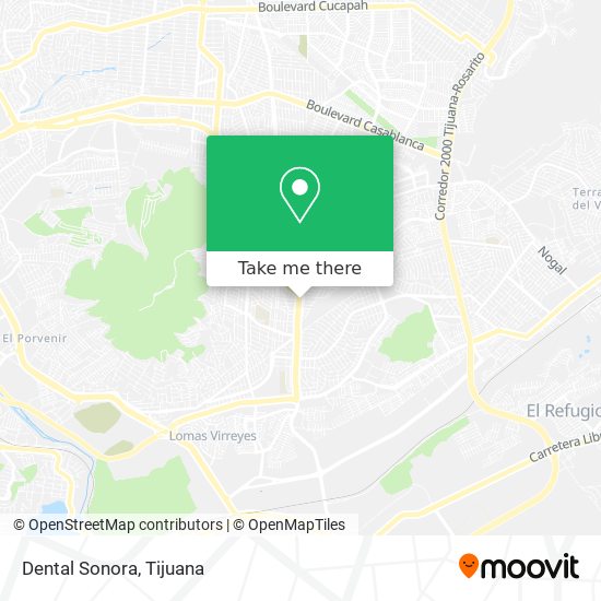 Mapa de Dental Sonora