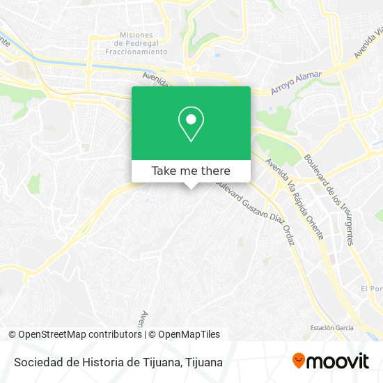 Sociedad de Historia de Tijuana map