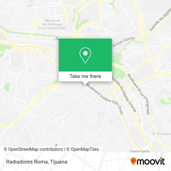 Radiadores Roma map