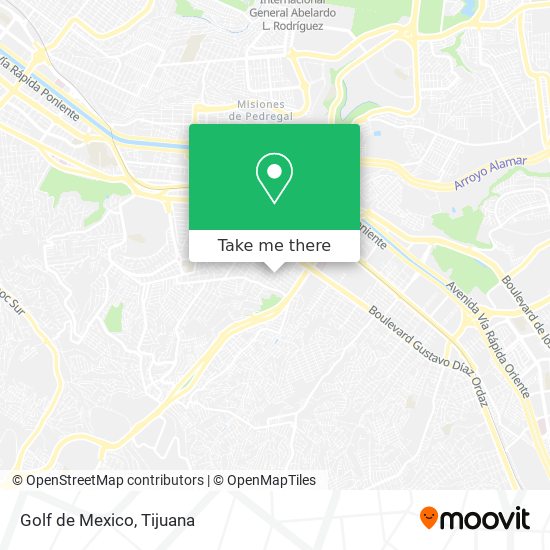 Mapa de Golf de Mexico