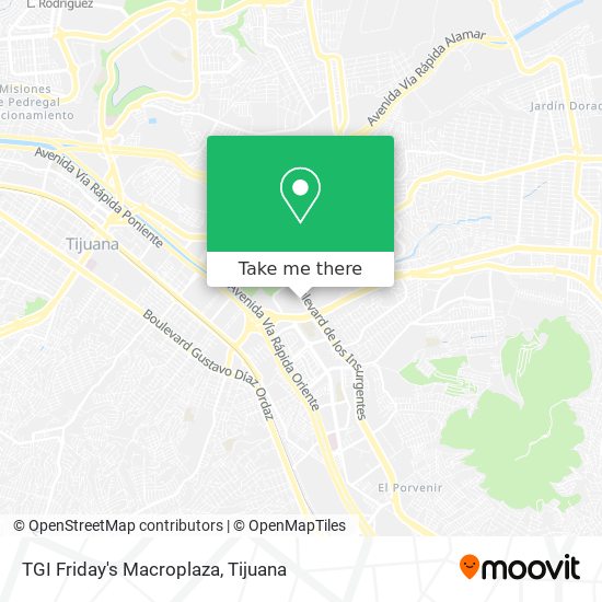 TGI Friday's Macroplaza map