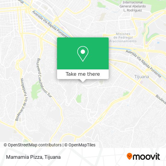 Mamamia Pizza map