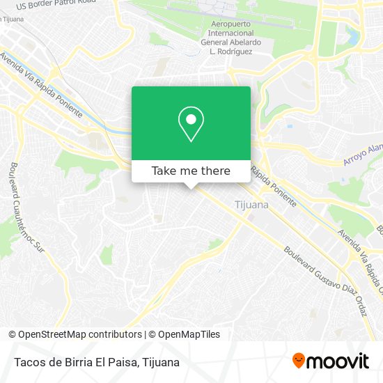 Mapa de Tacos de Birria El Paisa
