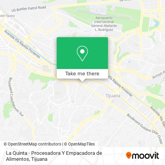 La Quinta - Procesadora Y Empacadora de Alimentos map