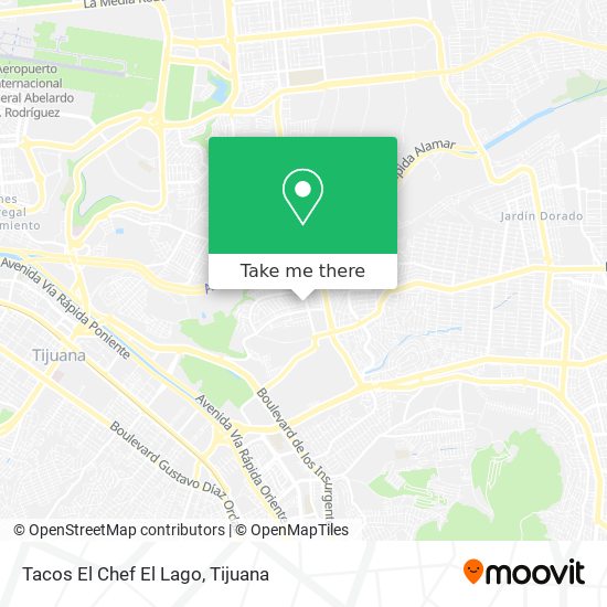Mapa de Tacos El Chef El Lago