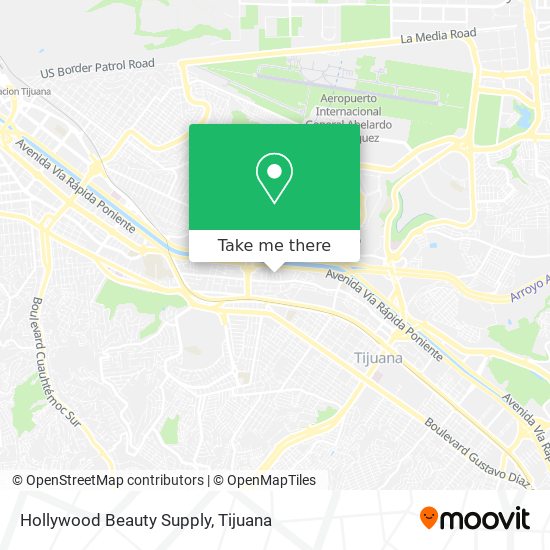 Hollywood Beauty Supply map