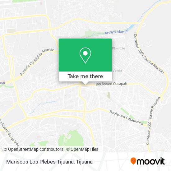 Mariscos Los Plebes Tijuana map