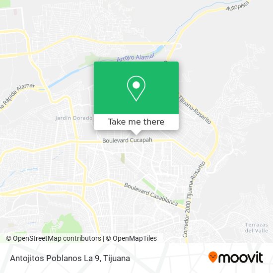 Mapa de Antojitos Poblanos La 9