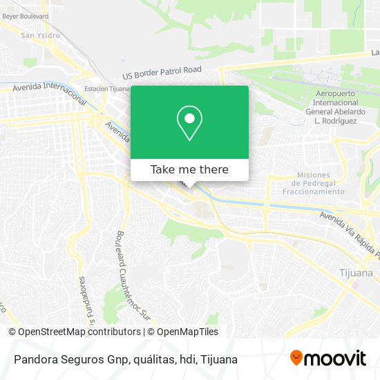 Pandora Seguros Gnp, quálitas, hdi map