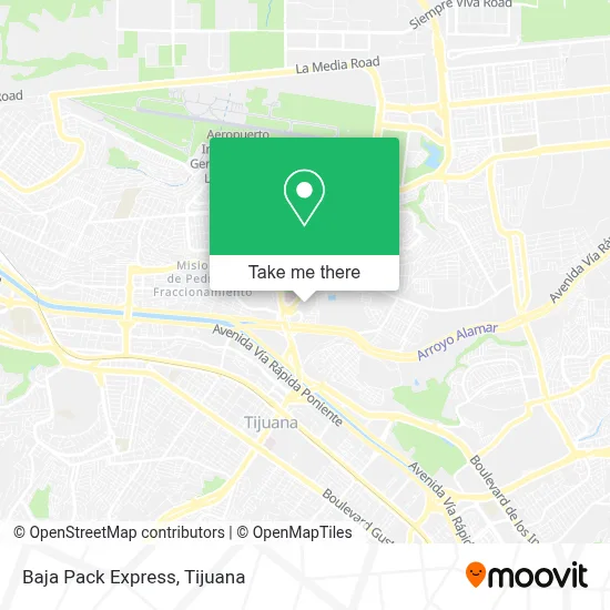 Baja Pack Express map