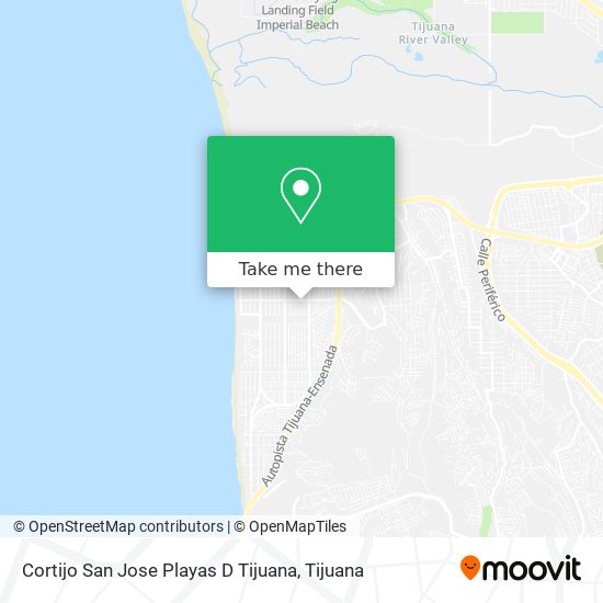 Mapa de Cortijo San Jose Playas D Tijuana