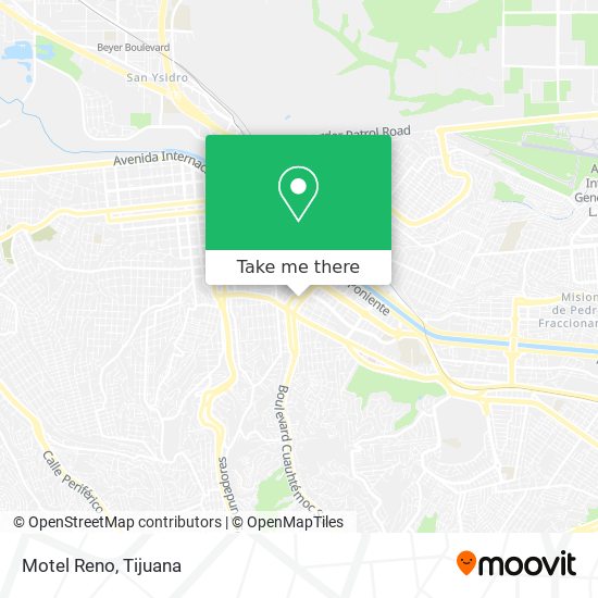 Motel Reno map