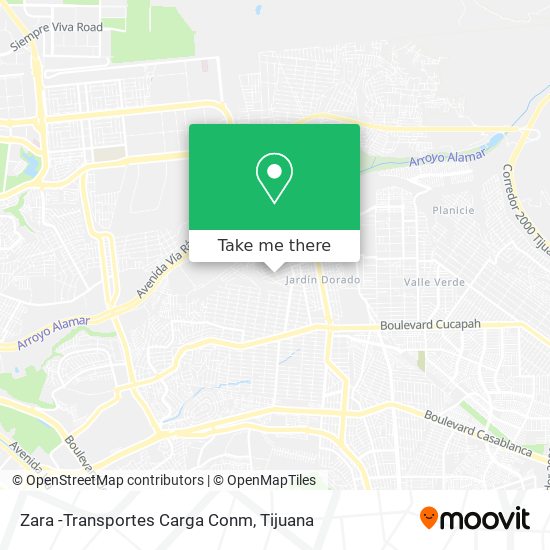 Mapa de Zara -Transportes Carga Conm