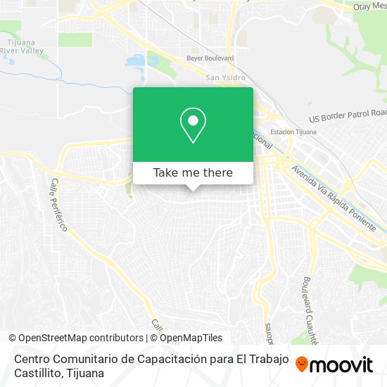 Centro Comunitario de Capacitación para El Trabajo Castillito map