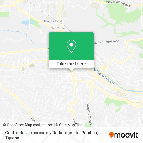 Centro de Ultrasonido y Radiologia del Pacifico map