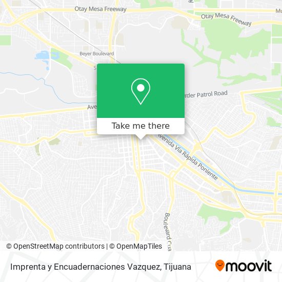 Mapa de Imprenta y Encuadernaciones Vazquez