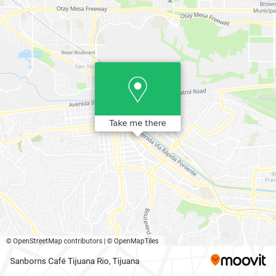 Sanborns Café Tijuana Rio map