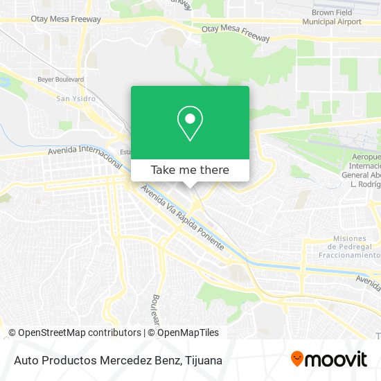 Auto Productos Mercedez Benz map