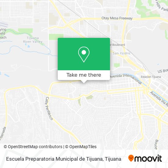 Mapa de Escuela Preparatoria Municipal de Tijuana