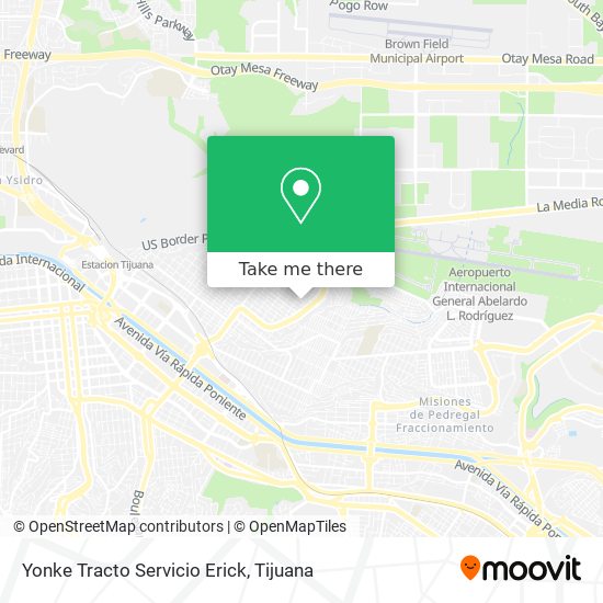 Mapa de Yonke Tracto Servicio Erick