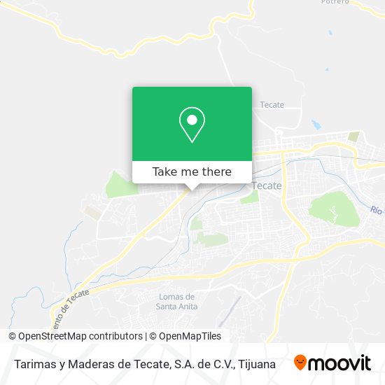 Tarimas y Maderas de Tecate, S.A. de C.V. map