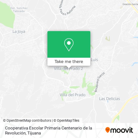 Mapa de Cooperativa Escolar Primaria Centenario de la Revolución