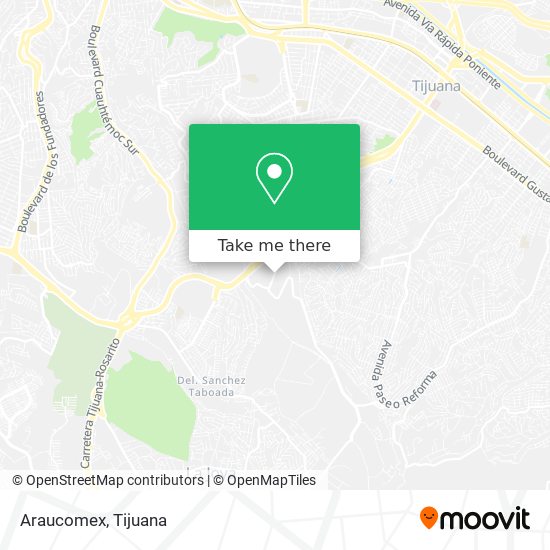 Mapa de Araucomex