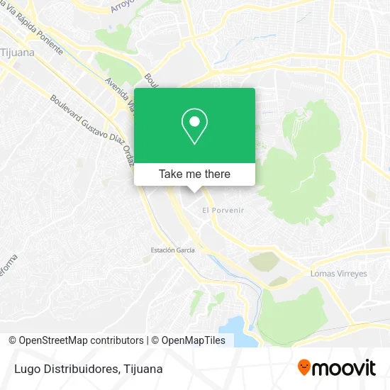 Lugo Distribuidores map