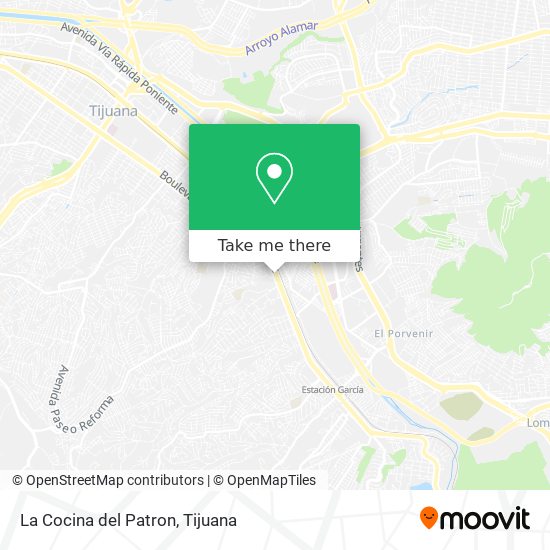 Mapa de La Cocina del Patron
