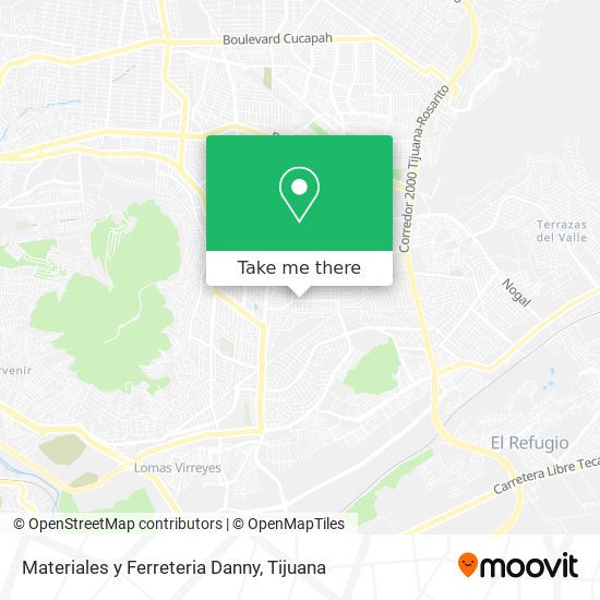 Materiales y Ferreteria Danny map