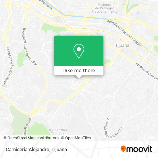 Mapa de Carniceria Alejandro