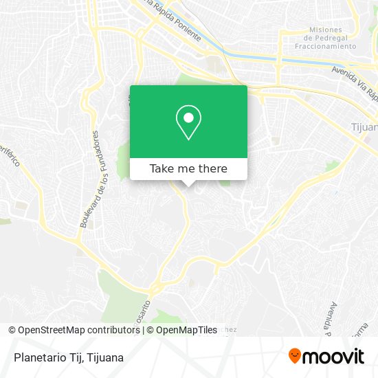 Mapa de Planetario Tij