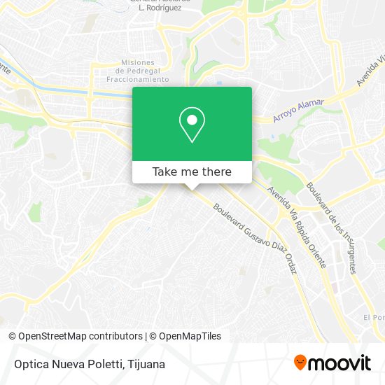 Mapa de Optica Nueva Poletti