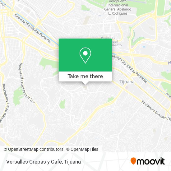 Mapa de Versalles Crepas y Cafe