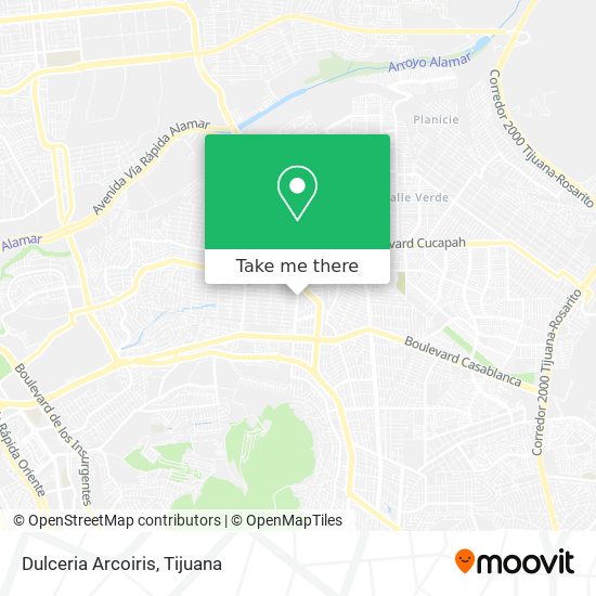 Mapa de Dulceria Arcoiris