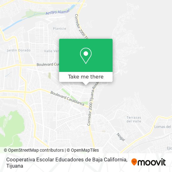 Cooperativa Escolar Educadores de Baja California map