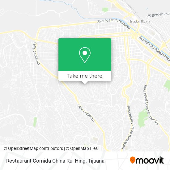 Mapa de Restaurant Comida China Rui Hing