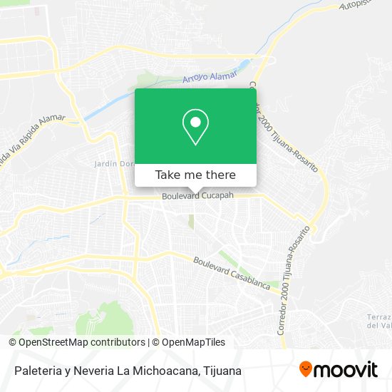 Paleteria y Neveria La Michoacana map