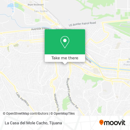 La Casa del Mole Cacho map