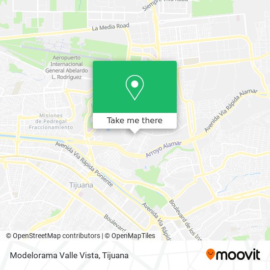 Modelorama Valle Vista map