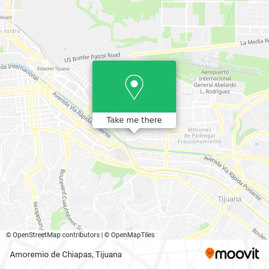 Amoremio de Chiapas map