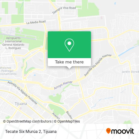 Mapa de Tecate Six Murúa 2