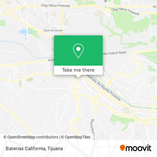 Baterias California map