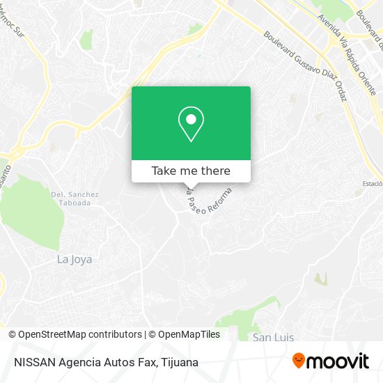 NISSAN Agencia Autos Fax map