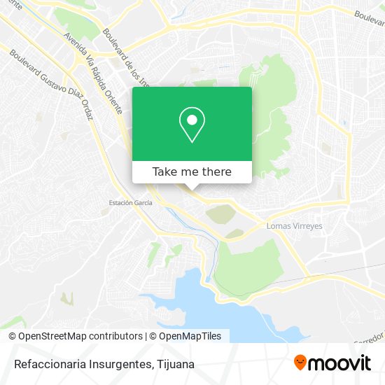 Mapa de Refaccionaria Insurgentes