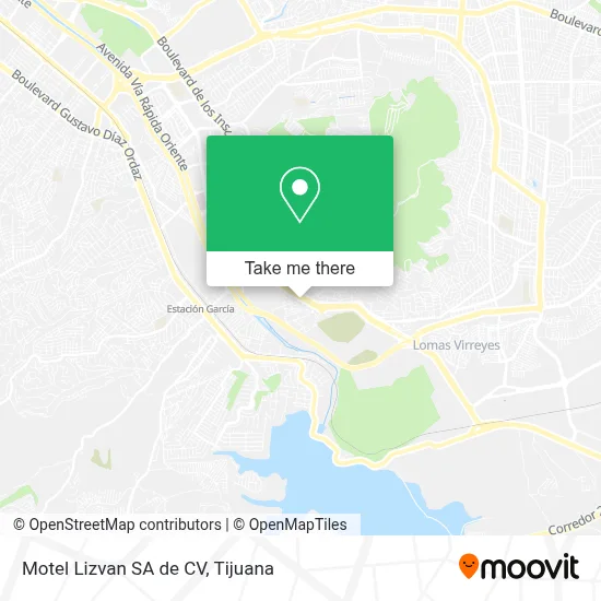 Motel Lizvan SA de CV map