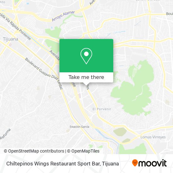 Chiltepinos Wings Restaurant Sport Bar map